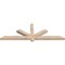 Ekena Millwork Kennewick Smooth Timber Gable Bracket, Douglas Fir, 72"W x 24"H x 3 1/2"D x 3 1/2"F, 8/12 Pitch GBW072X24X0404KEN00SDF - alternate 3
